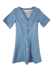 Naisten lyhythihainen farkkumekko, XS ( Monki)