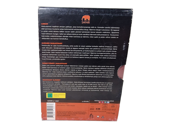 DVD -elokuva (Liskot / Ilmojen saalistajat / Äänettömät saalistajat / Mahtavat eläimet) S