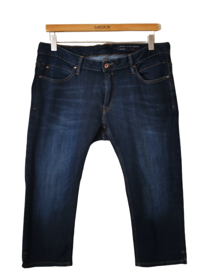 Naisten puolipitkälahkeiset farkkuhousut L/ 34