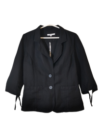 Naisten puolipitkähihainen kauluksellinen jakkupusero, XL/44 ( XLNT)