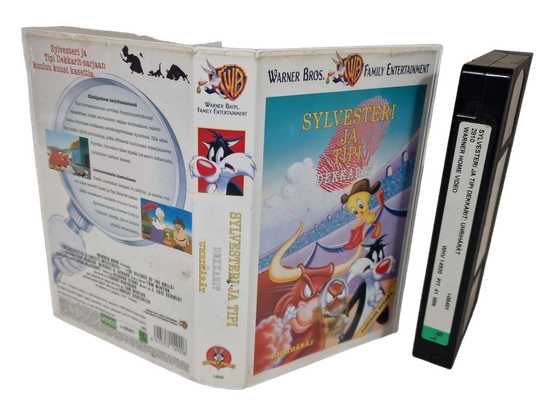 Lasten VHS -elokuva (Sylvesteri ja tipi - Dekkarit) S