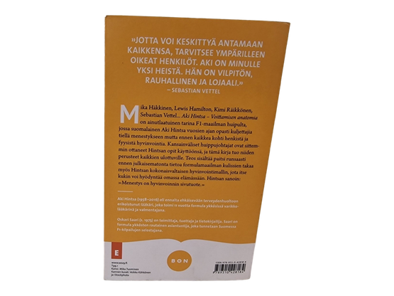 Kirja (Voittamisen Anatomia - Oskari Saati / Aki Hintsa)