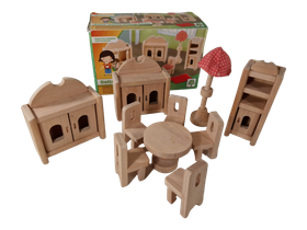 Nukkekodin kalusteita