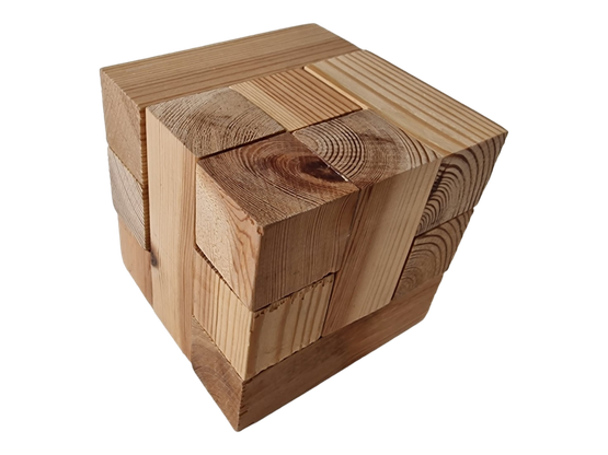 Koottavaa puinen kuutio