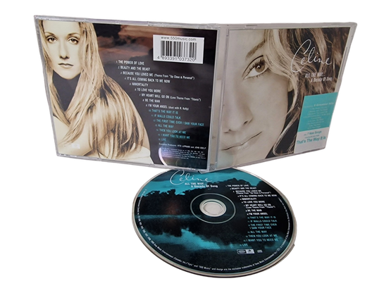 CD -levy (Celine Dion - All The Way... A Decade Of Songs)