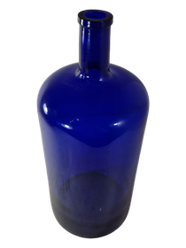 Iso sininen apteekkipullo (korkeus 40 cm)