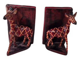 Kaksi kirahvi kirjatelinettä