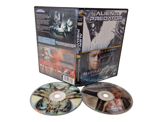 DVD -elokuva (Alien vs. Predator & Master & Commander) K16