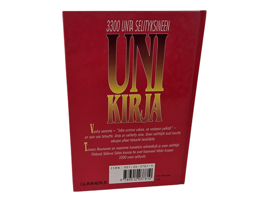 Kirja (Uni Kirja : 3300 unta selityksineen - Tamara Maunonen)