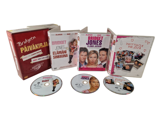 DVD -elokuva (Bridgetin Päiväkirja Elämäni Sinkkuna / Elämä Jatkuu / Puutuvia Paloja) K12