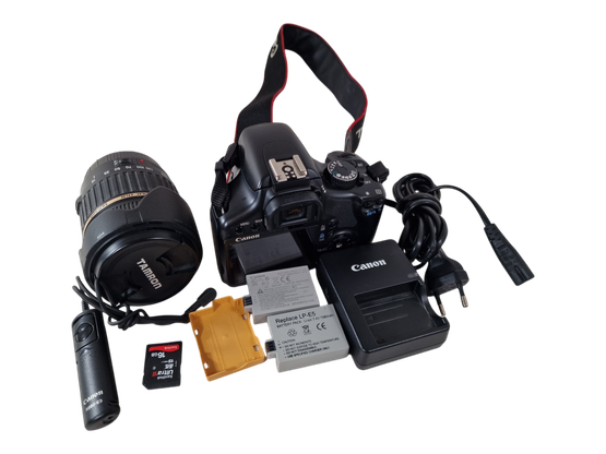 Digitaalikamera paketti (Canon EOS 450D / Tamron 18-200mm)