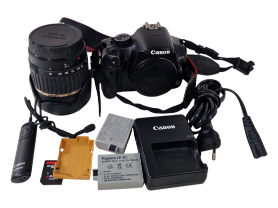 Digitaalikamera paketti (Canon EOS 450D / Tamron 18-200mm)