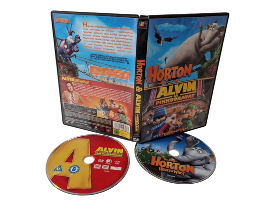 Lasten DVD -elokuva (Horton / Alvin ja Pikkuoravat) S