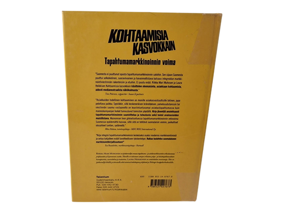 Kirja (Kohtaamisia Kasvokkain : Tapahtumamarkkinoinnin voima - Riikka Mari Muhonen)
