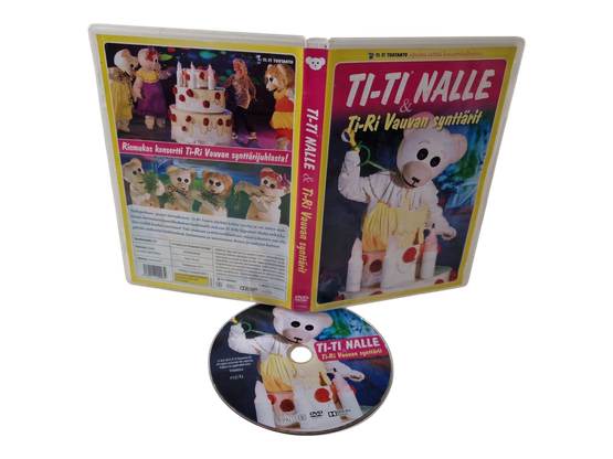 Lasten DVD -elokuva (Ti-Ti Nalle & Ti-Ri Vauvan synttärit) S