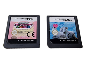 Kaksi Nintendo DS peliä (I love Horses & Hello Kitty & Friends)