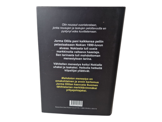 Kirja (Mahdoton menestys : Kasvun paikkana Nokia - Jorma Ollila)