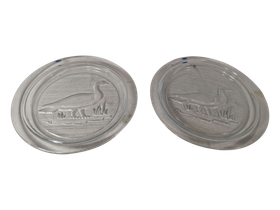 2 lautasta (Nuutajärvi Lintu)