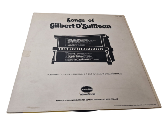 LP / vinyyli -levy (Song Of Gilbert O'Sullivan)