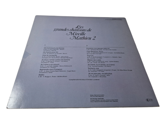 LP / vinyyli -levy (Les grandes chansons de Mireille Mathieu 2)