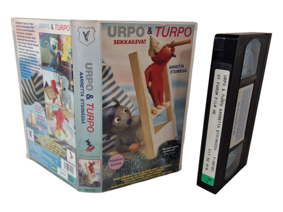 Lasten VHS -elokuva (Urpo & Turpo Seikkailevat - Aarretta Etsimässä) S