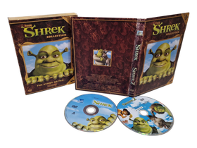 Lasten DVD -elokuva (Shrek 1 & Shrek 2) K7