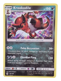 Pokémon -kortti (Krookodile 85/149 Sun & Moon)