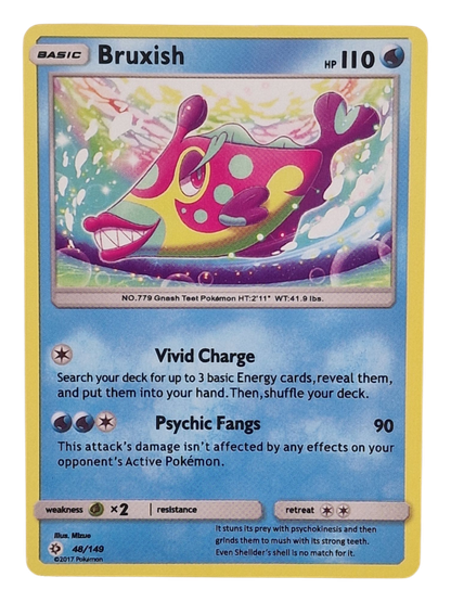 Pokémon -kortti (Bruxish 48/149 Sun & Moon)