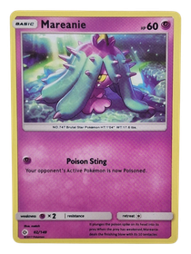 Pokémon -kortti (Mareanie 62/149 Sun & Moon)