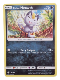 Pokémon -kortti (Alolan Meowth 78/149 Sun & Moon)