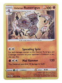 Pokémon -kortti (Galarian Runerigus 102/192 Rebel Clash)