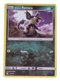 Pokémon -kortti (Alolan Rattata 76/149 Sun & Moon)