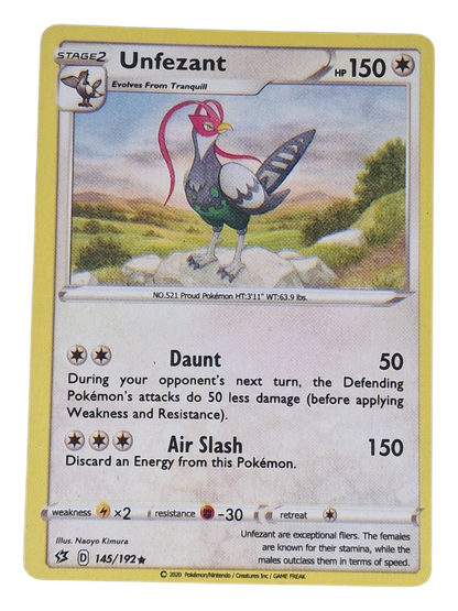Pokémon -kortti (Unfezant 145/192 Rebel Clash)