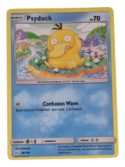 Pokémon -kortti (Psyduck 28/149 Sun & Moon)