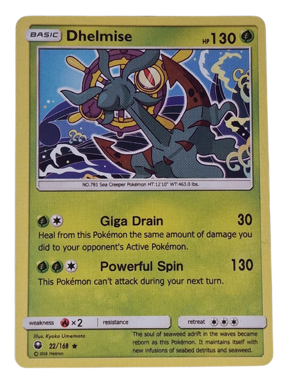 Pokémon -kortti (Dhelmise 22/168 Celestial Storm)