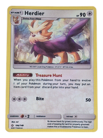 Pokémon -kortti (Herdier 104/149 Sun & Moon)