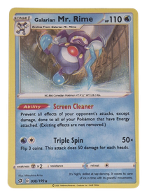Pokémon -kortti (Galariar Mr. Rime 38/192 Rebel Clash)