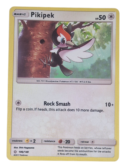 Pokémon -kortti (Pikipek 106/149 Sun & Moon )