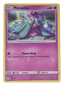 Pokémon -kortti (Mareanie 62/149 Sun & Moon)