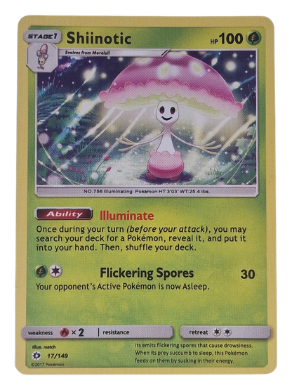 Pokémon -kortti (Shiinotic 17/149 Sun & Moon)