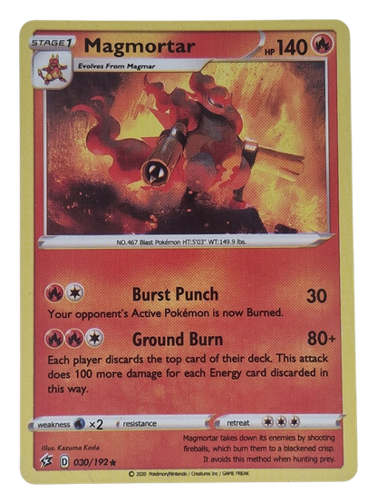 Pokémon -kortti (Magmortar 30/192 Rebel Clash)