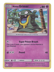 Pokémon -kortti (Alolan Grimer 57/149 Sun & Moon)