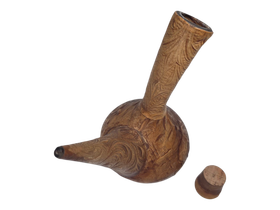 Viinikarahvi nahkapäällysteellä