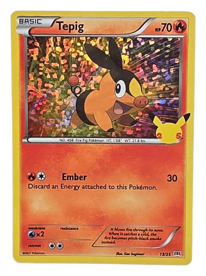 Pokémon -kortti (Tepig 13/25 McDonalds)
