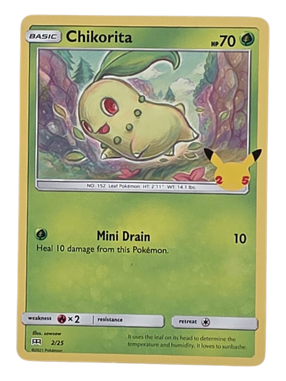 Pokémon -kortti (Chikorita 2/25 McDonalds)