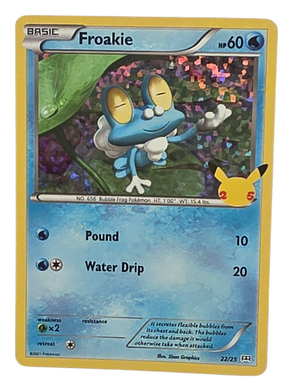 Pokémon -kortti (Froakie 22/25 McDonalds)