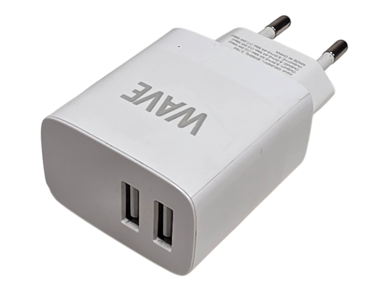 Laturi (WAVE-PWR-TC-AA-15W-L-WT / 5V2,4A)