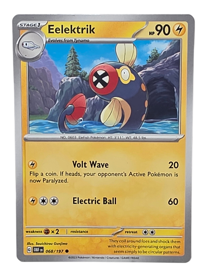Pokémon -kortti (Eelektrik 068/197 Obsidian Flames)