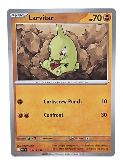 Pokémon -kortti (Larvitar 105/197 )