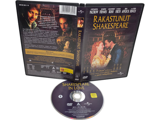 DVD -elokuva (Rakastunut Shakespeare) K12